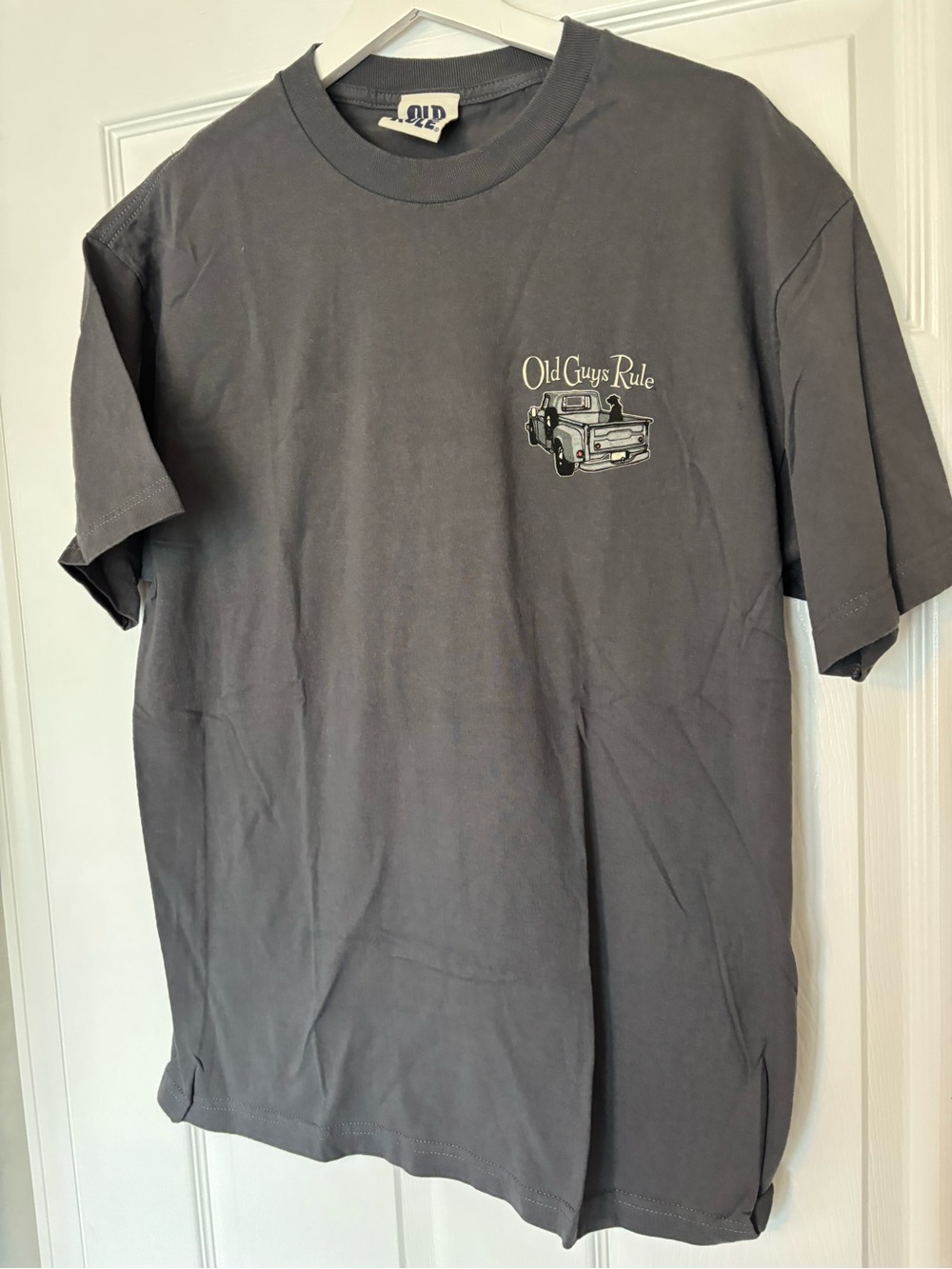 Men's Short-Sleeve Tee in Charcoal with Truck Graphic